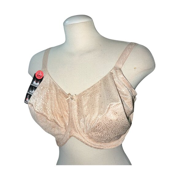Lilyette Minimizer Bra Lightly Lined Straps Underwire Support Beige Sz 42DDD - Picture 5 of 8